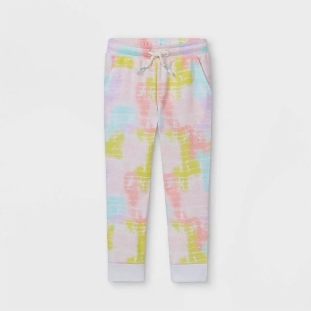 Cat & Jack Girls French Terry Tie-Dye Jogger Pants